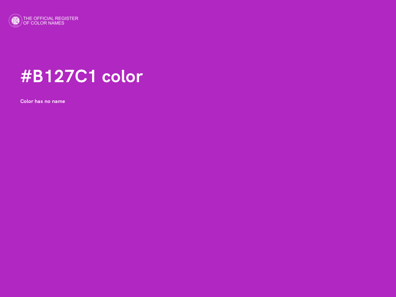 #B127C1 color image