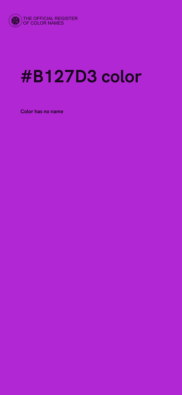 #B127D3 color image
