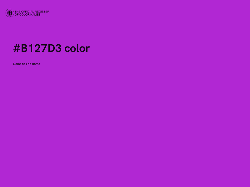 #B127D3 color image