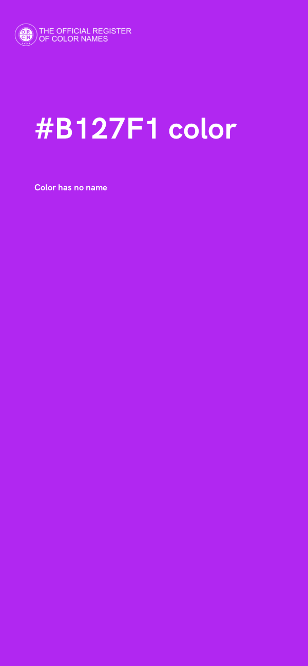 #B127F1 color image