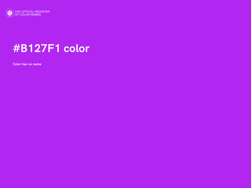 #B127F1 color image