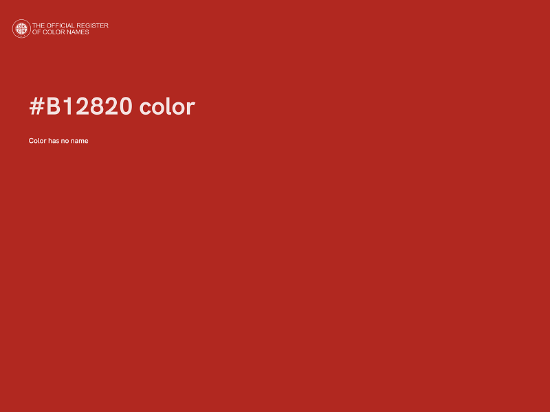 #B12820 color image