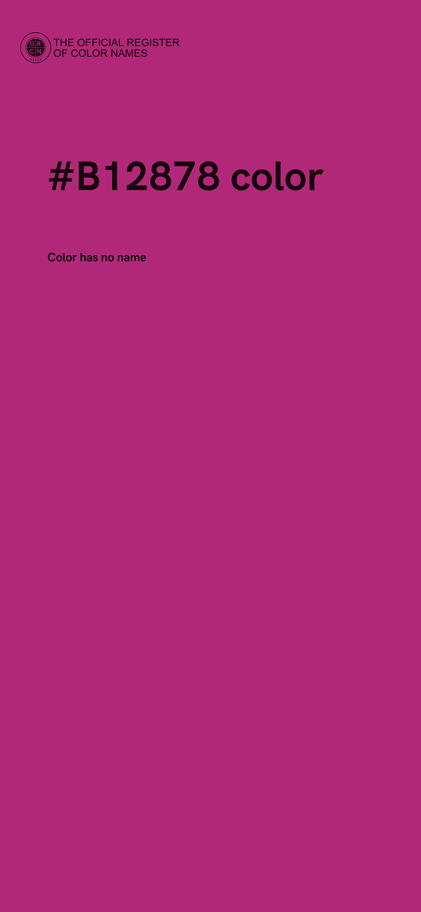 #B12878 color image