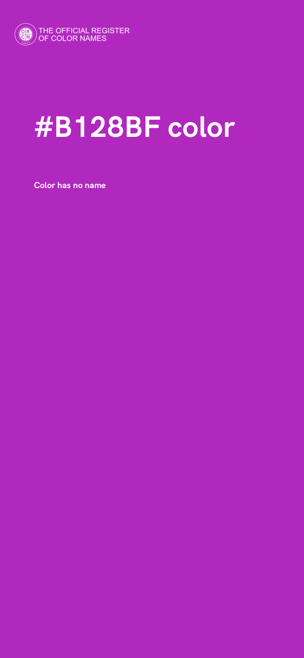 #B128BF color image