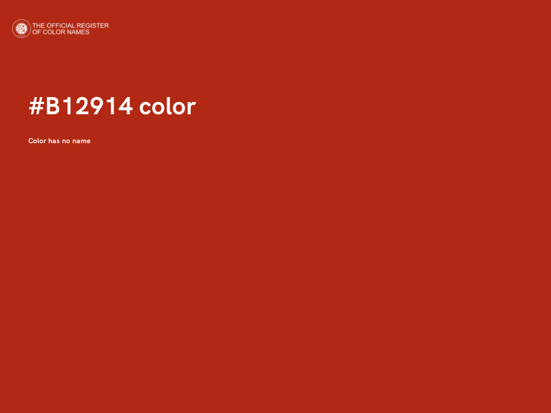 #B12914 color image