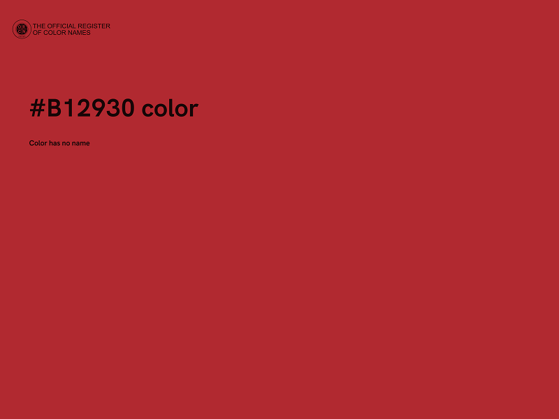 #B12930 color image