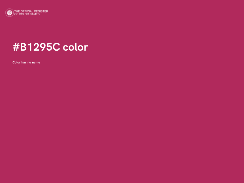 #B1295C color image