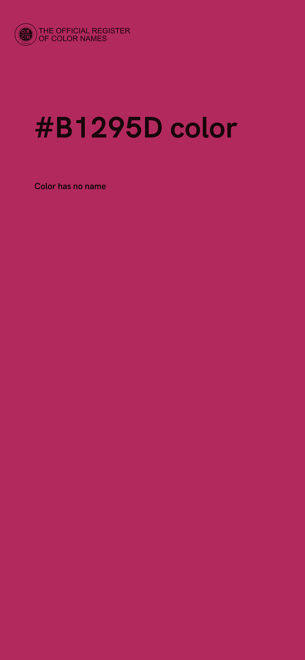 #B1295D color image