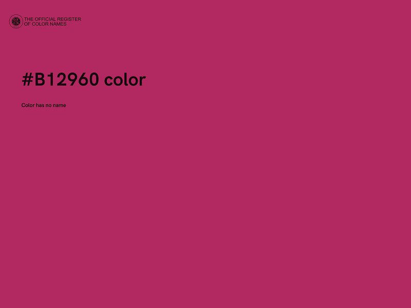 #B12960 color image