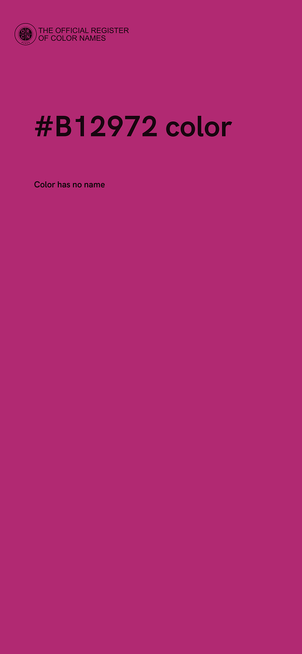 #B12972 color image