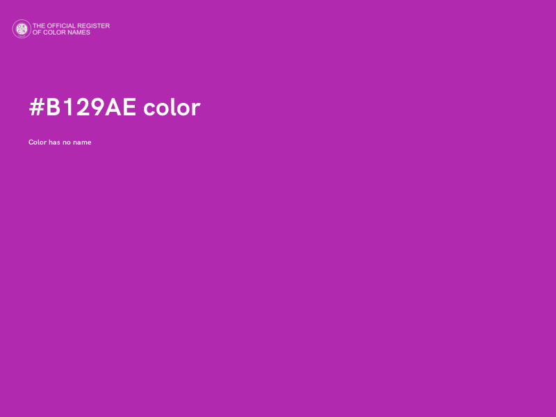 #B129AE color image