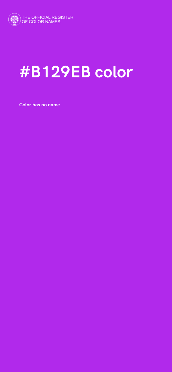 #B129EB color image
