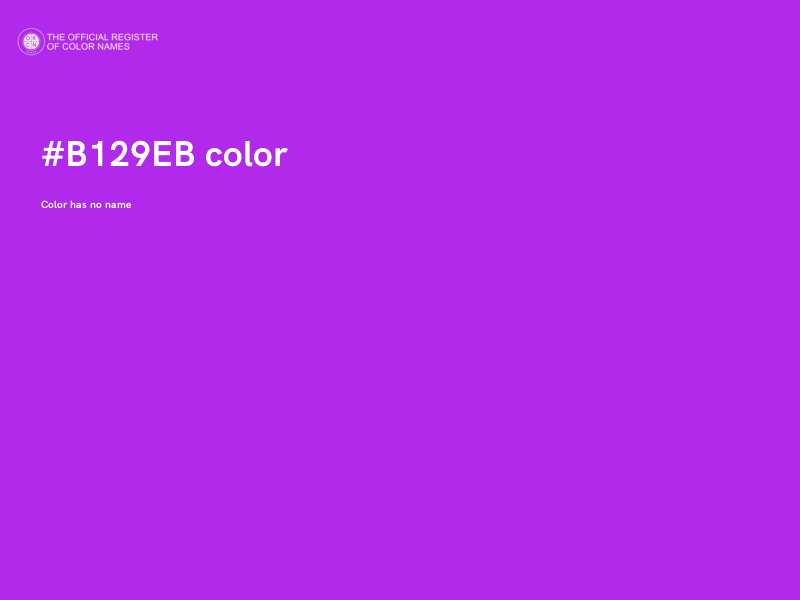 #B129EB color image