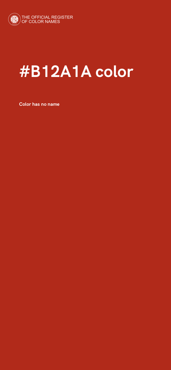 #B12A1A color image
