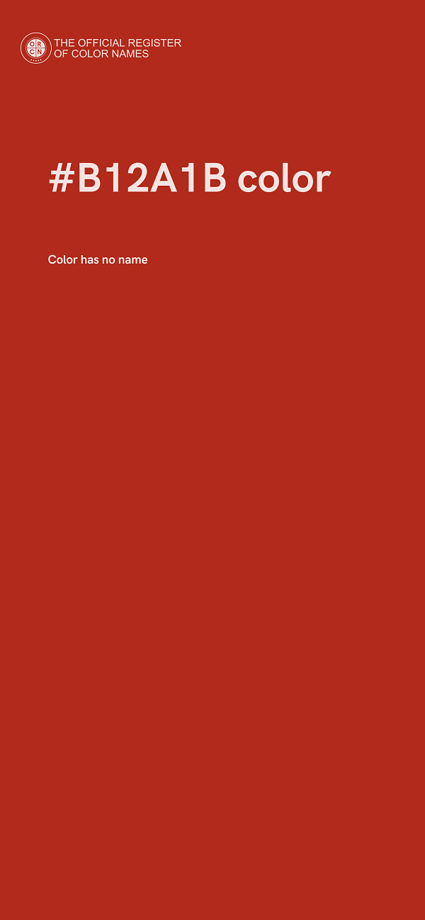 #B12A1B color image