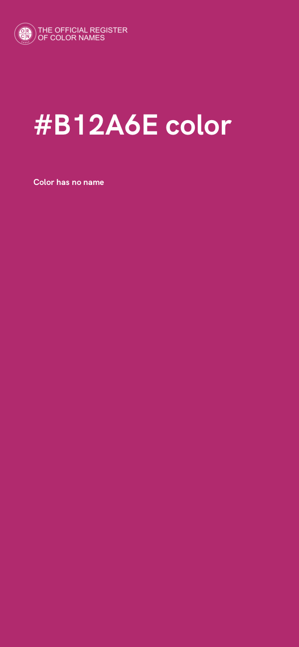 #B12A6E color image
