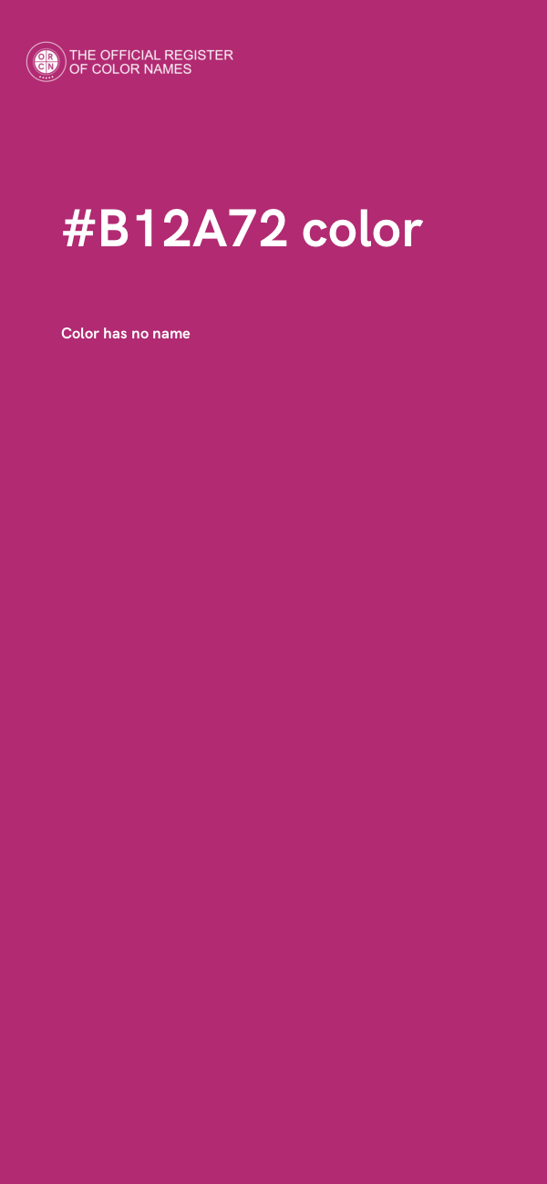 #B12A72 color image