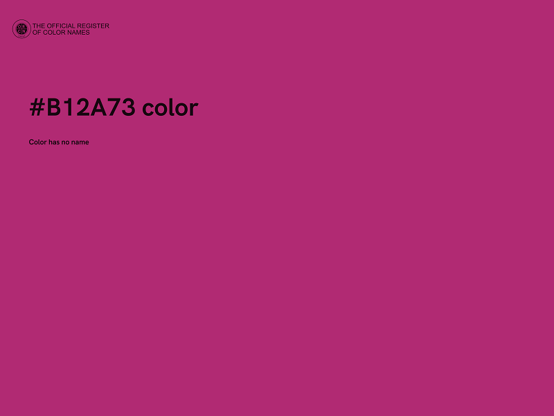 #B12A73 color image