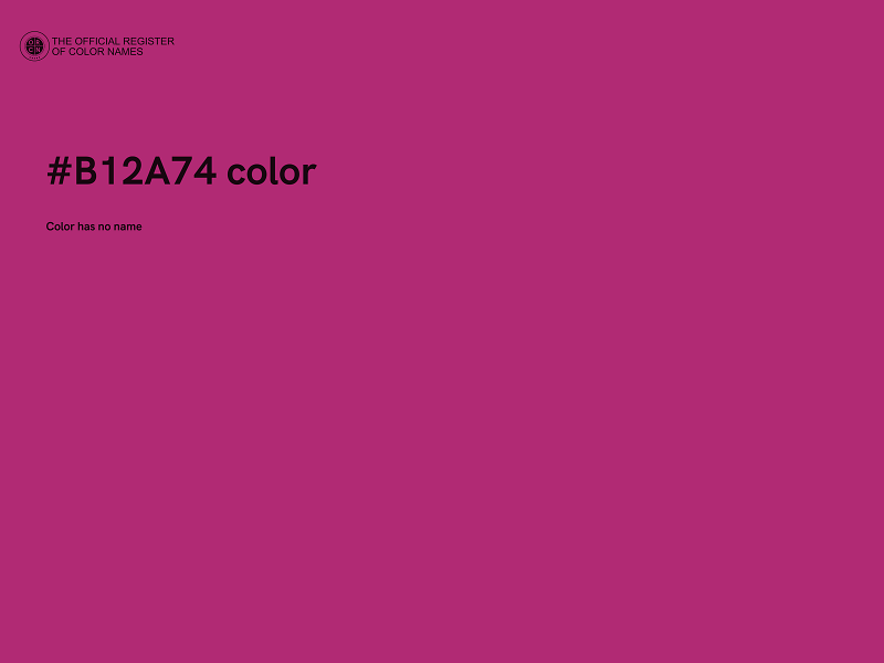 #B12A74 color image