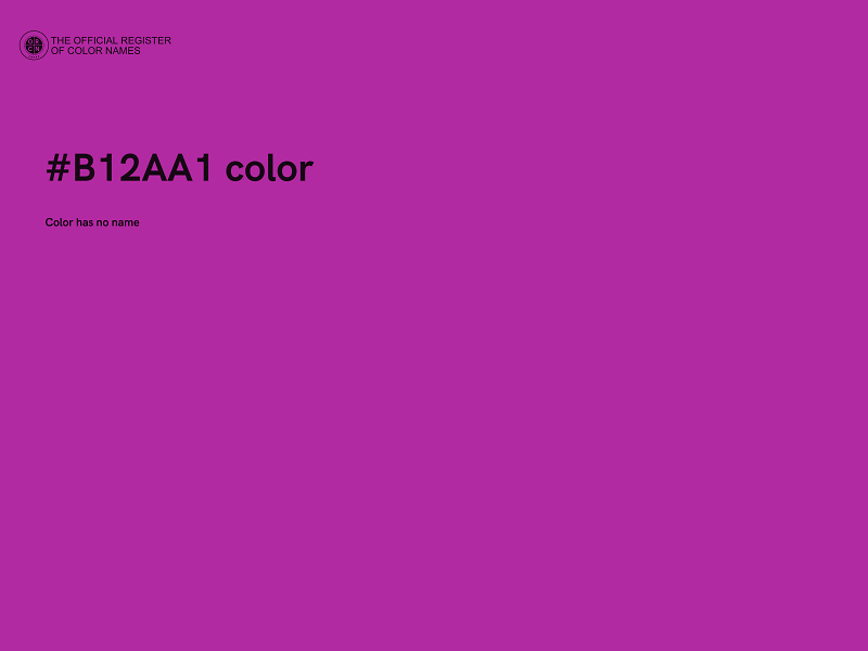 #B12AA1 color image