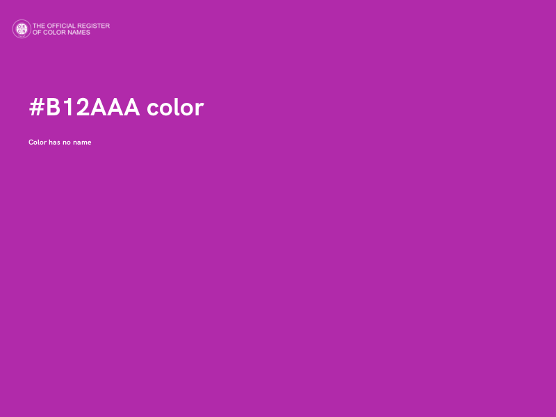 #B12AAA color image