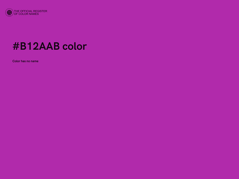 #B12AAB color image