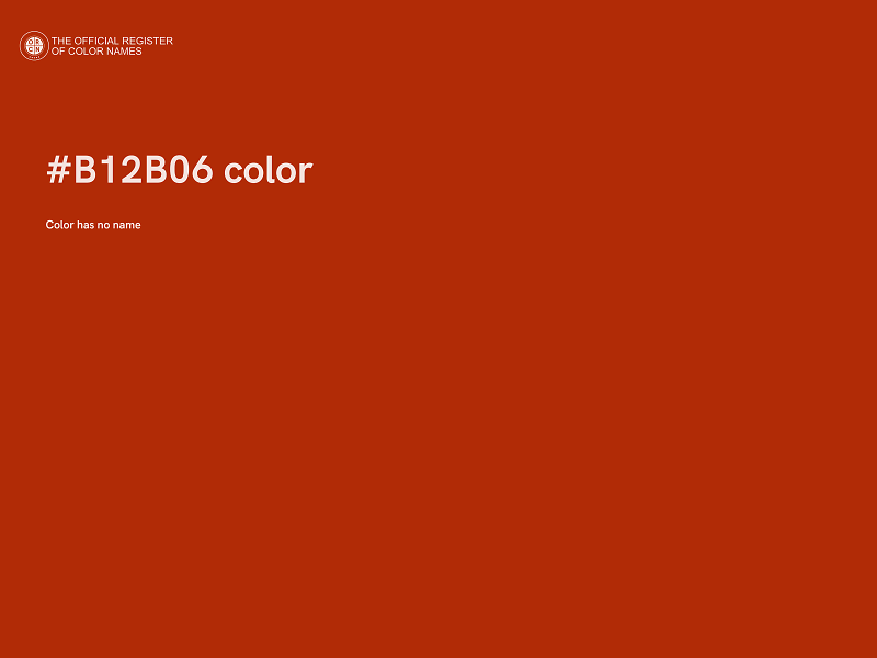 #B12B06 color image