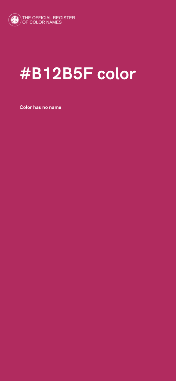 #B12B5F color image