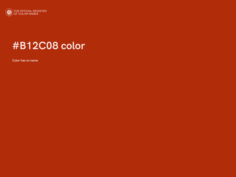 #B12C08 color image