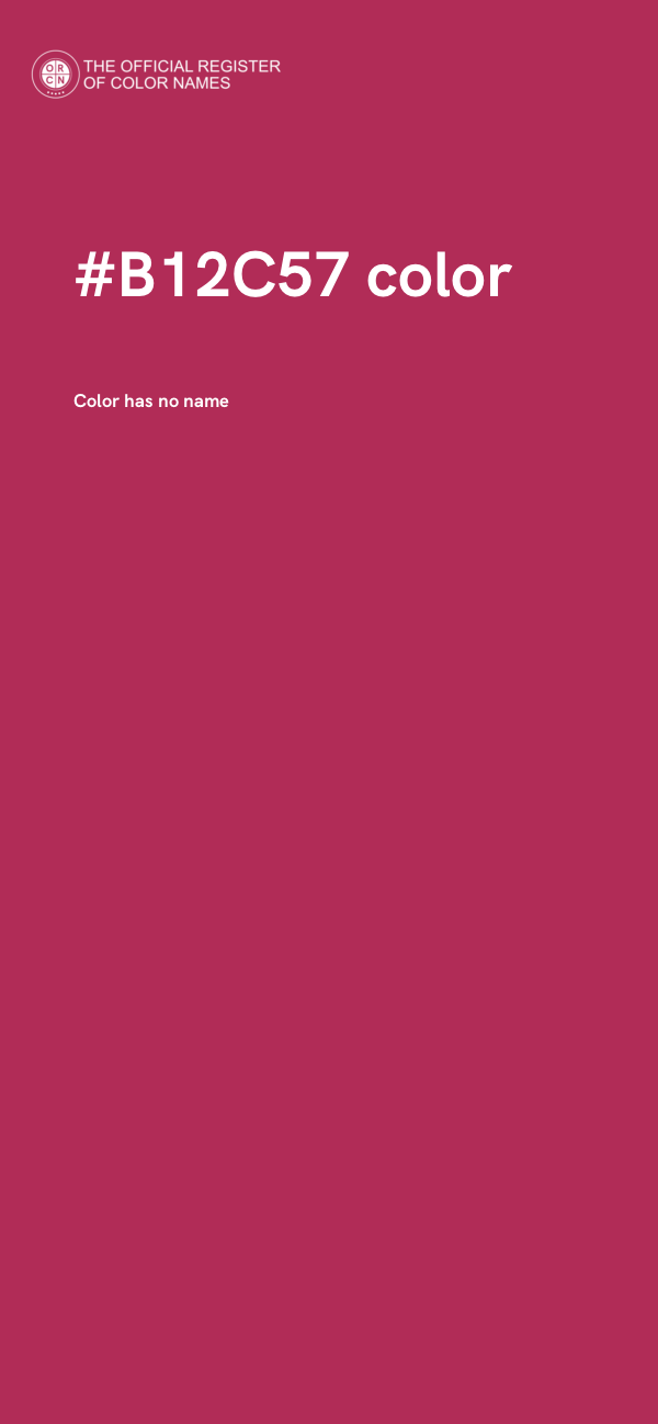 #B12C57 color image