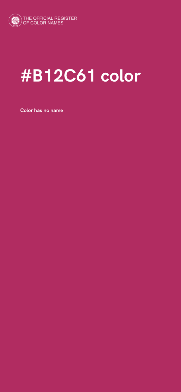 #B12C61 color image