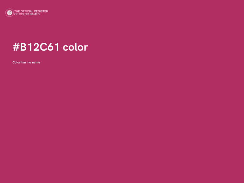#B12C61 color image