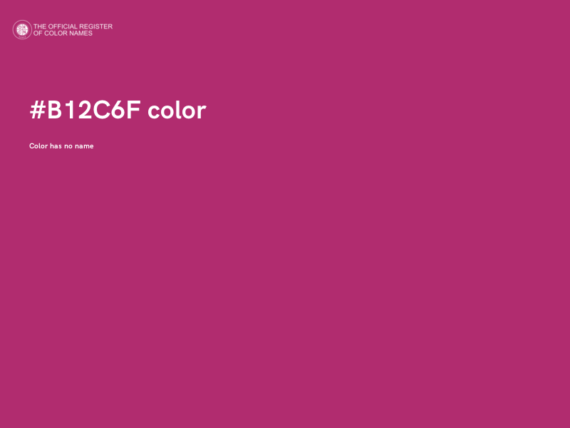 #B12C6F color image
