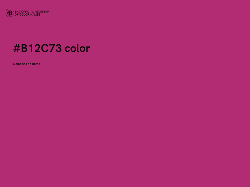 #B12C73 color image