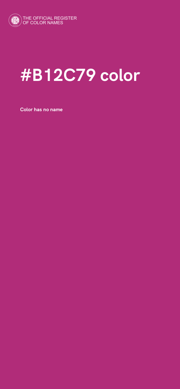 #B12C79 color image