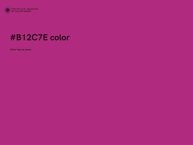 #B12C7E color image