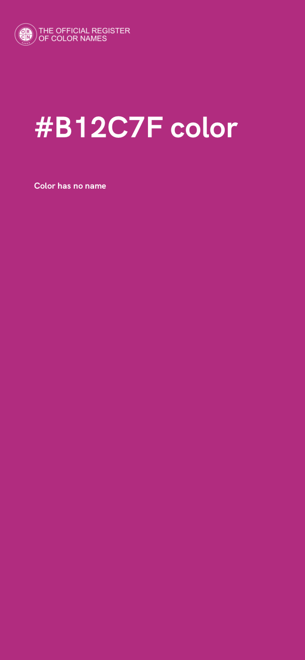 #B12C7F color image