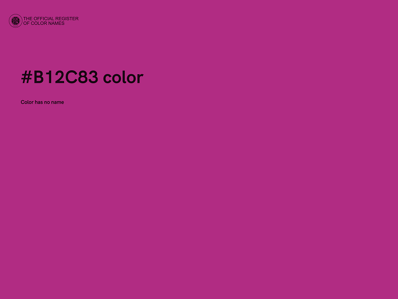 #B12C83 color image