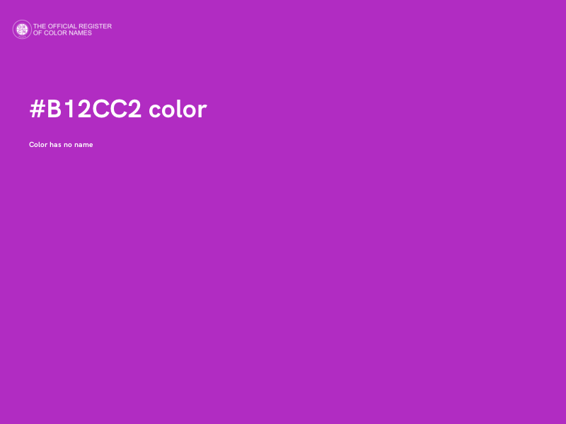 #B12CC2 color image