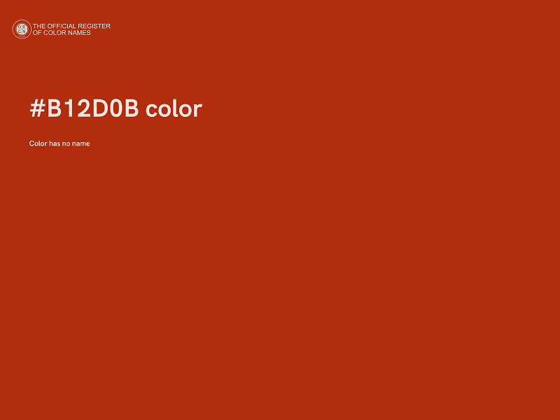 #B12D0B color image