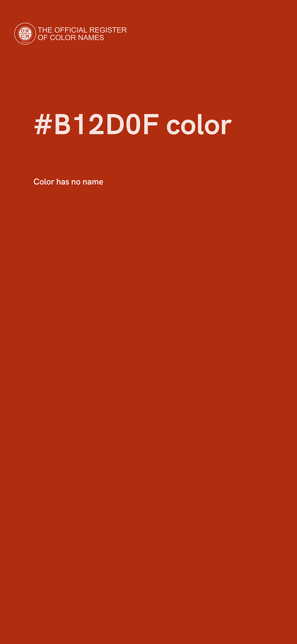 #B12D0F color image