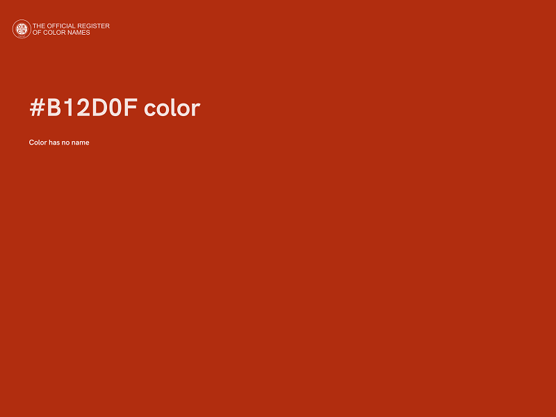 #B12D0F color image