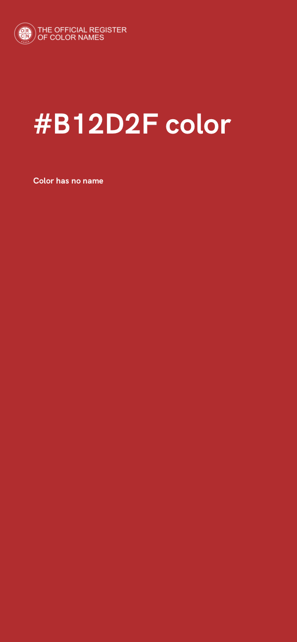 #B12D2F color image