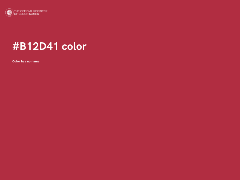 #B12D41 color image