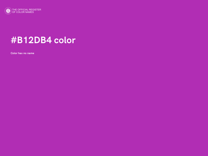#B12DB4 color image