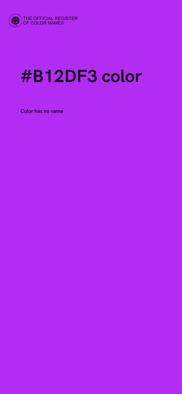 #B12DF3 color image