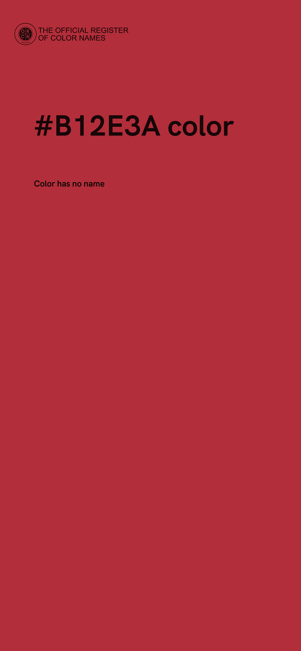 #B12E3A color image