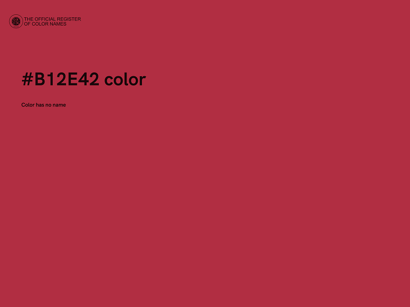 #B12E42 color image