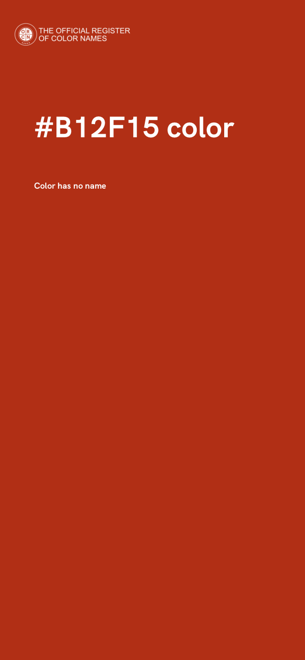 #B12F15 color image