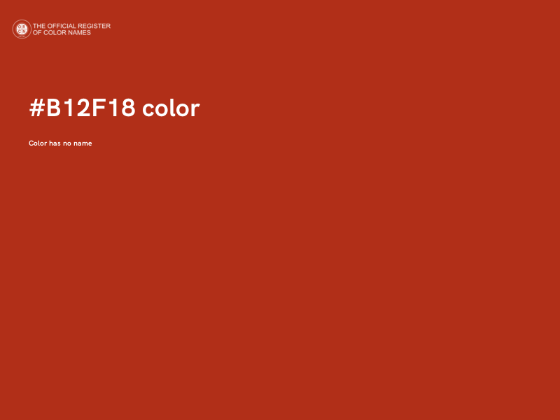 #B12F18 color image